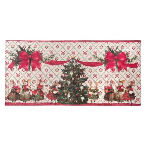 Blanc Mariclò tappeto serie Favola di Natale cm.60x120