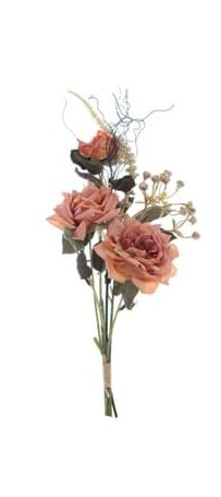 Blanc Mariclo bouquet rose serie Florilegio variante ruggine chiaro h.40 cm