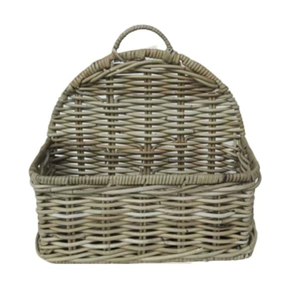 Blanc Mariclò cestino in rattan da parete