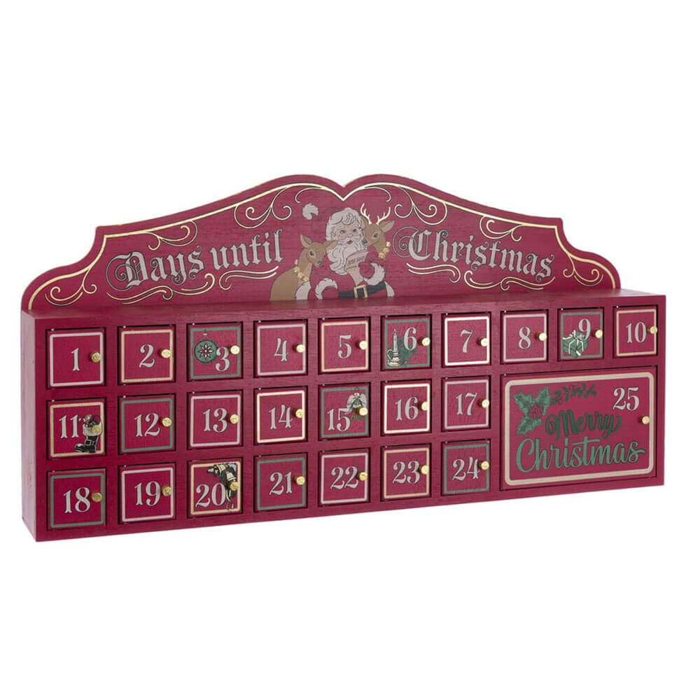 Blanc Mariclò Calendario Avvento Legno Ricordi Albero 80×40 - immagine 3
