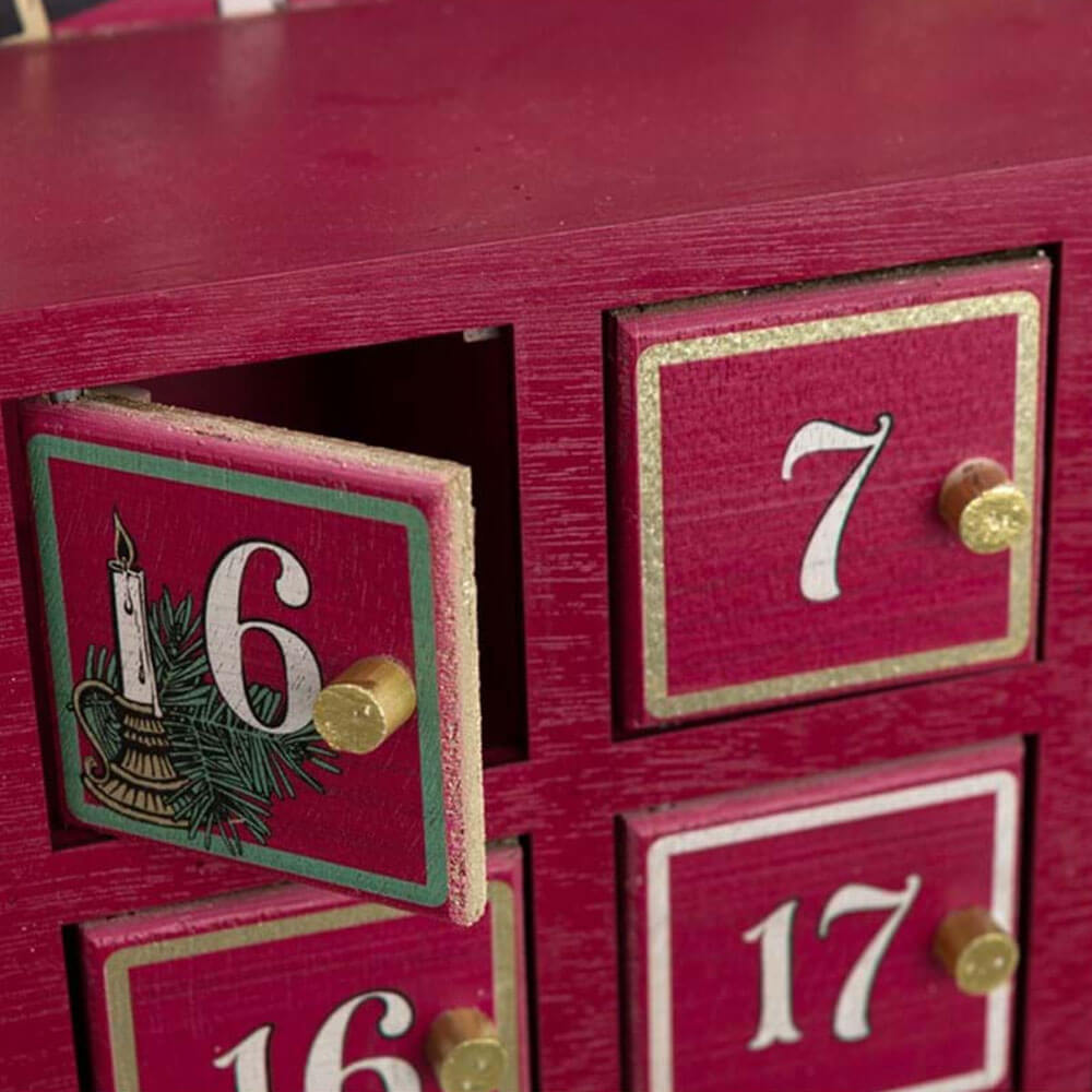 Blanc Mariclò Calendario Avvento Legno Ricordi Albero 80×40 - immagine 2