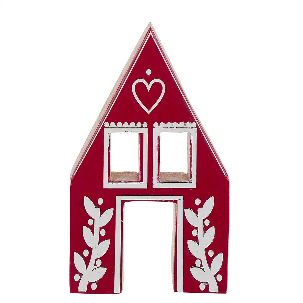 Blanc Mariclò Casetta Decorativa Natale a Borgo 25 cm