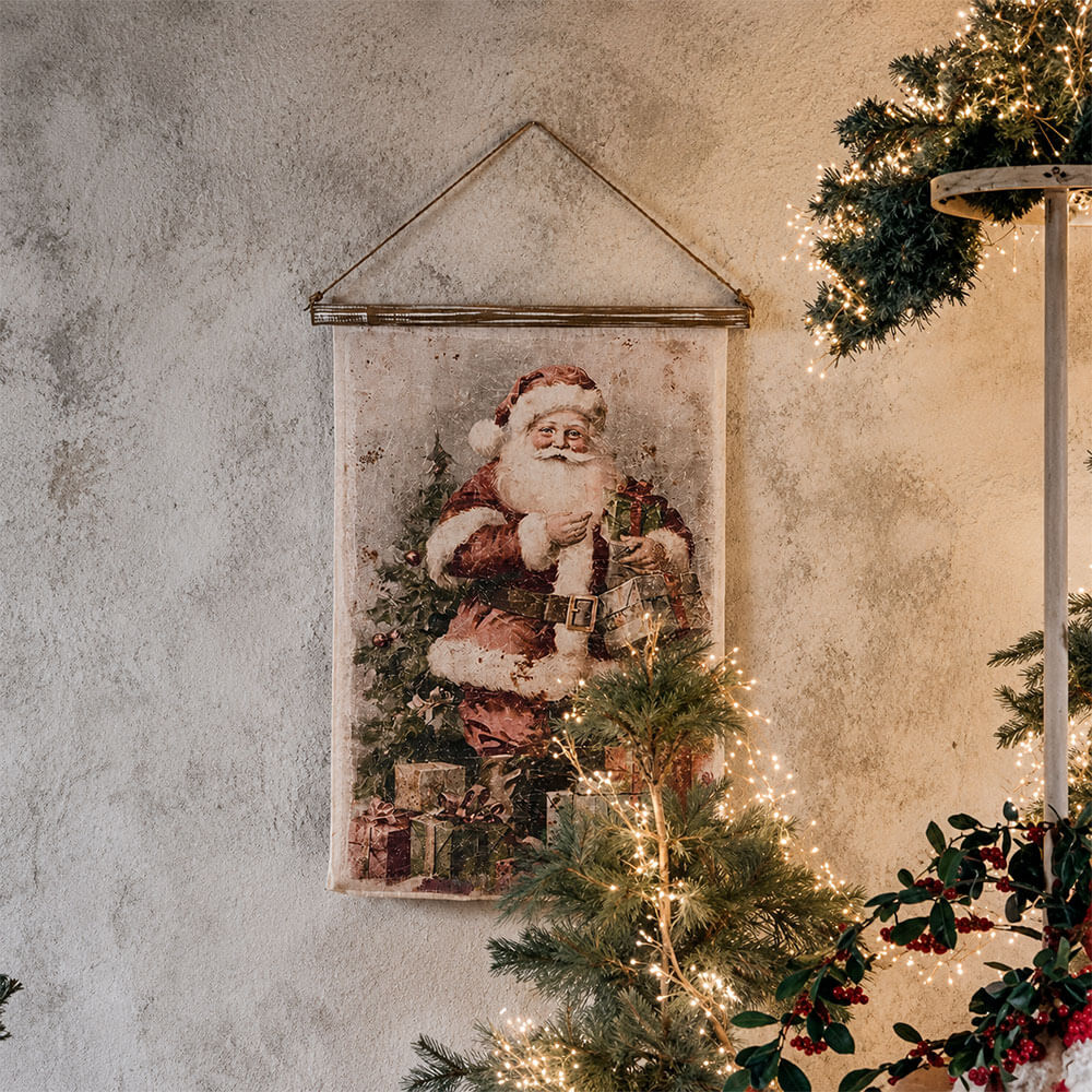 Blanc Mariclò Tela Babbo Natale Sogni su Tela 55×75