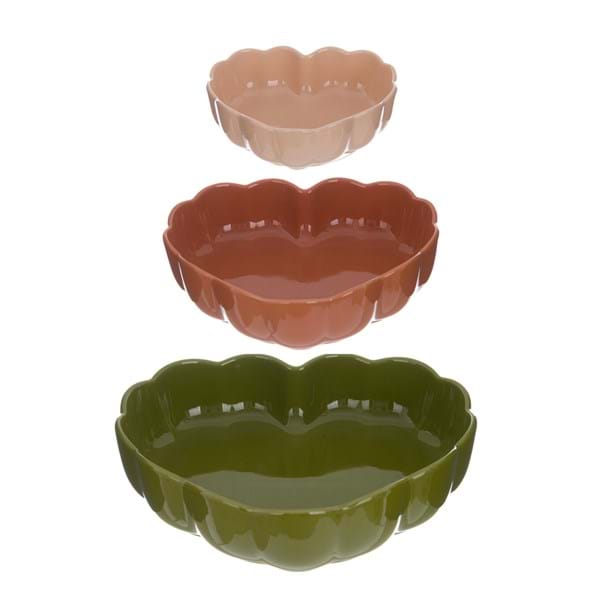 Blanc Mariclò set tre pirofile cuore Gelasia
