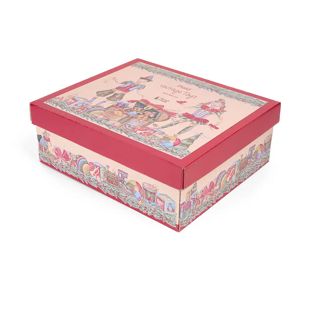 Alternative view of Nuvole di Stoffa plaid con scatola Vintage Toys 130x160cm