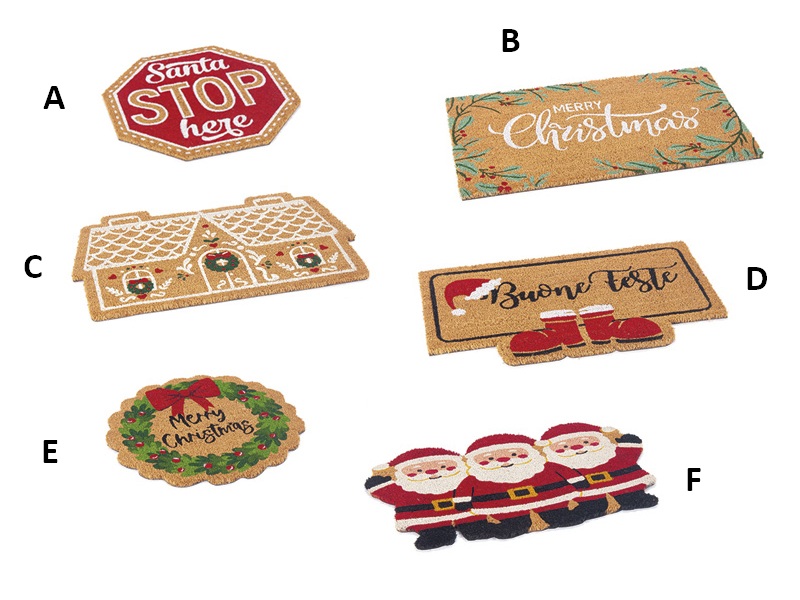 Bruco zerbino Merry Christmas con fiocco variante E